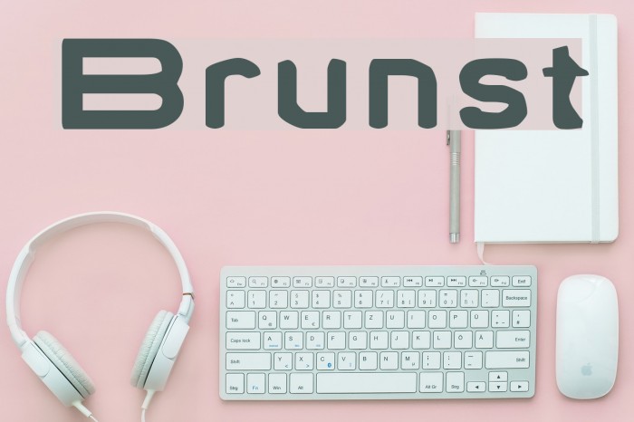 Brunst Font examples