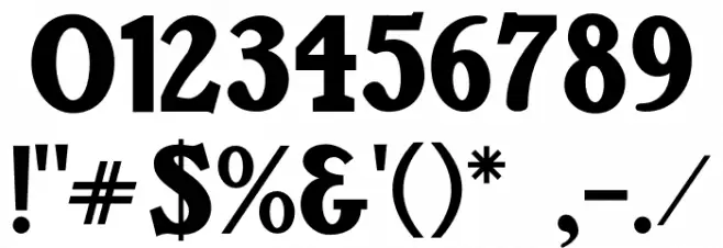 Bruntsfield CF Black Regular Font OTHER CHARS