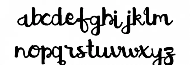 Brush Action फ़ॉन्ट लोअरकेस