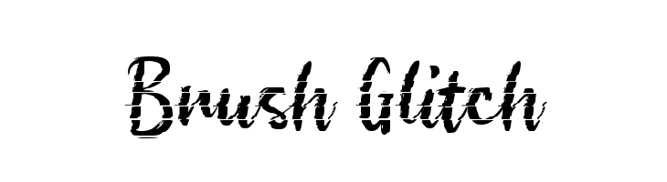 Brush Glitch  font caratteri gratis
