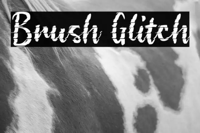 Brush Glitch Font examples