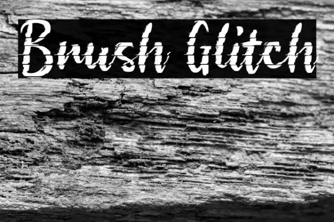 Brush Glitch Font examples