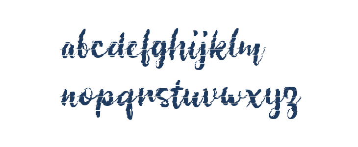 Brush Glitch Lowercase