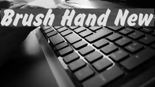 Brush Hand New Font examples