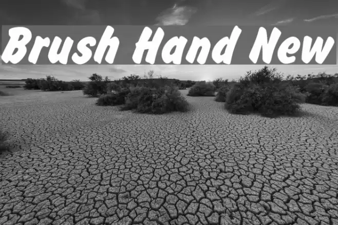 Brush Hand New Font examples