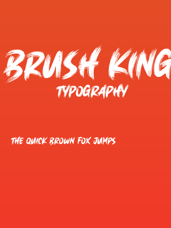 Brush King Poster