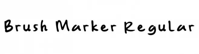Brush Marker Regular Шрифта