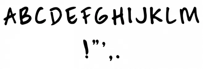 Brush Marker Regular Шрифта ДРУГИЕ символов