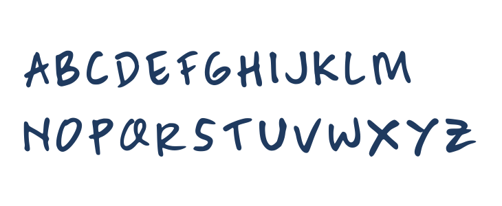 Brush Marker Regular Uppercase