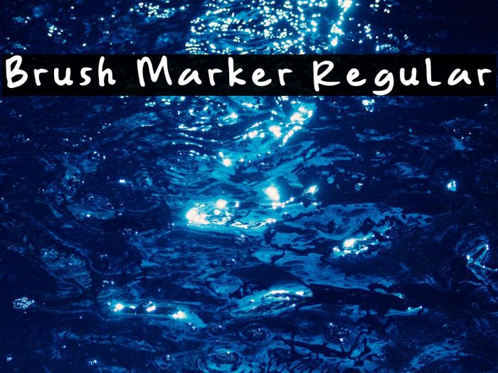 Brush Marker Regular Example 1