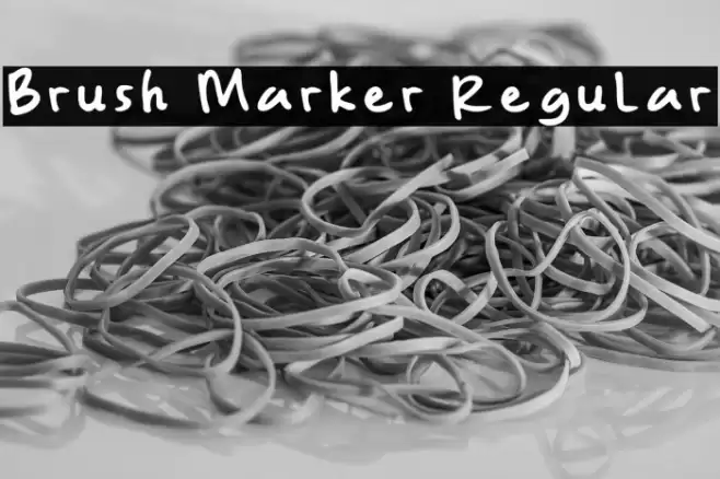 Brush Marker Regular Шрифта examples