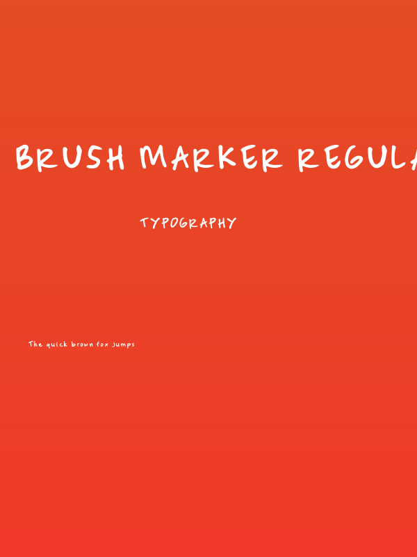 Brush Marker Regular Poster