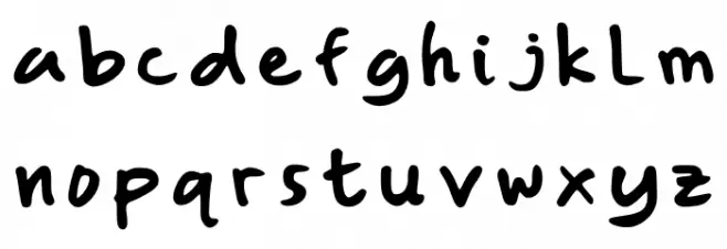 Brush Marker Regular Шрифта строчной