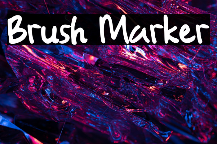 Brush Marker Example 1