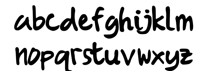 Brush Marker Font LOWERCASE