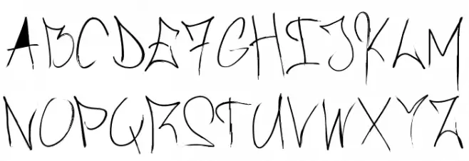 Brush-Of-Anarchy 字体 大写