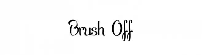 Brush Off  Frei Schriftart Herunterladen