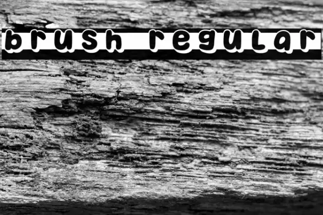 Brush Regular Font examples