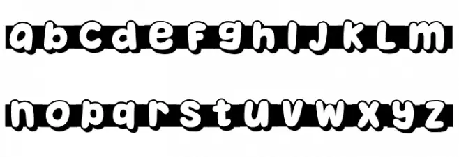 Brush Regular Font Litere mici