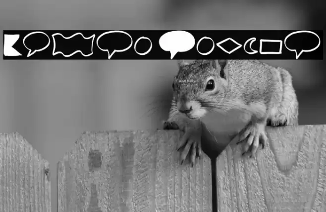 Brush Shapes Font examples