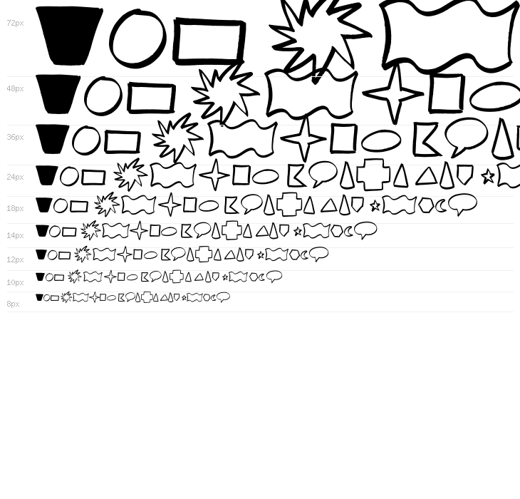 Brush Shapes Waterfall