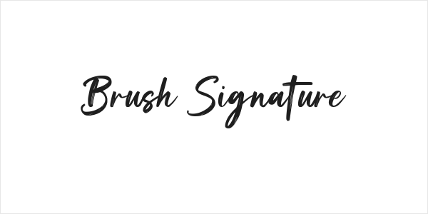 Brush Signature Logo