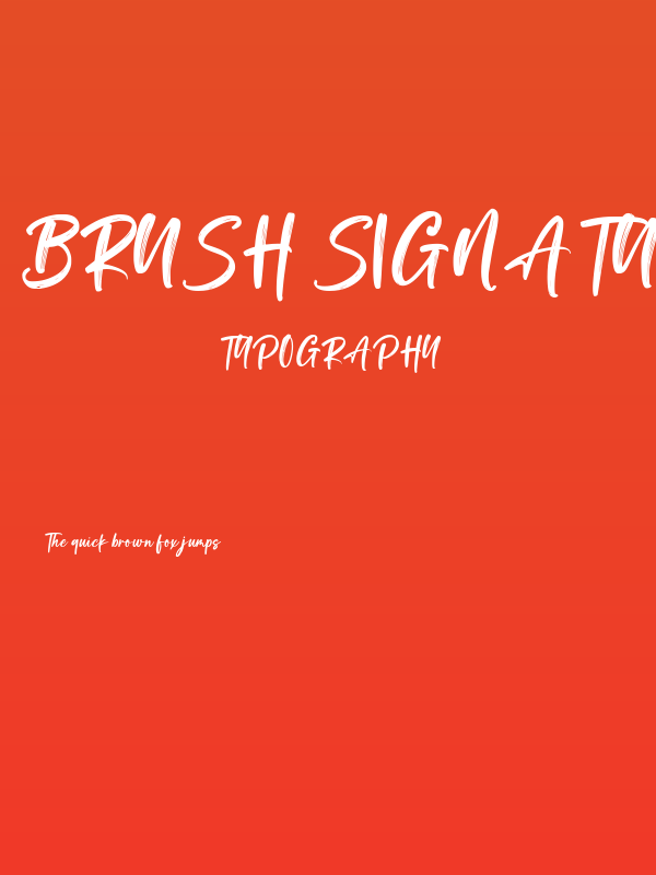 Brush Signature Poster