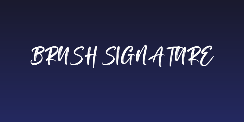 Brush Signature Social Header