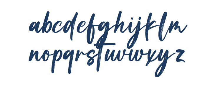 Brush Signature Lowercase