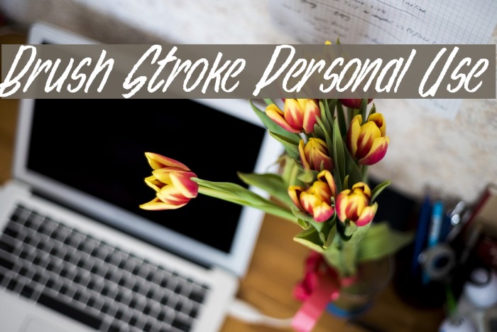 Brush Stroke Personal Use Font examples