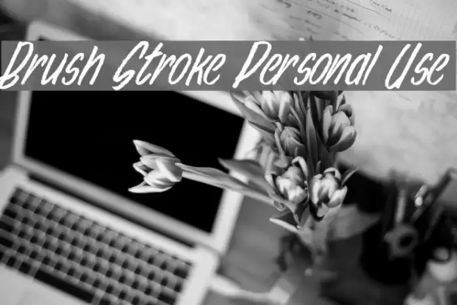 Brush Stroke Personal Use Fuentes examples