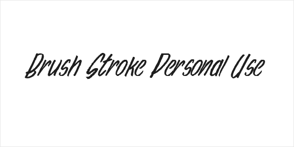 Brush Stroke Personal Use Logo