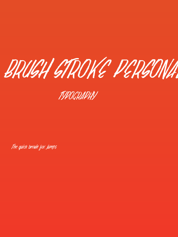 Brush Stroke Personal Use Poster