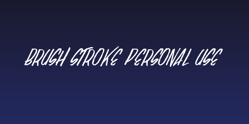 Brush Stroke Personal Use Social Header