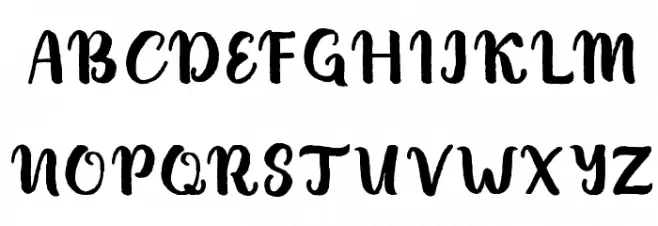 Brush Stroke Шрифта ВЕРХНИЙ