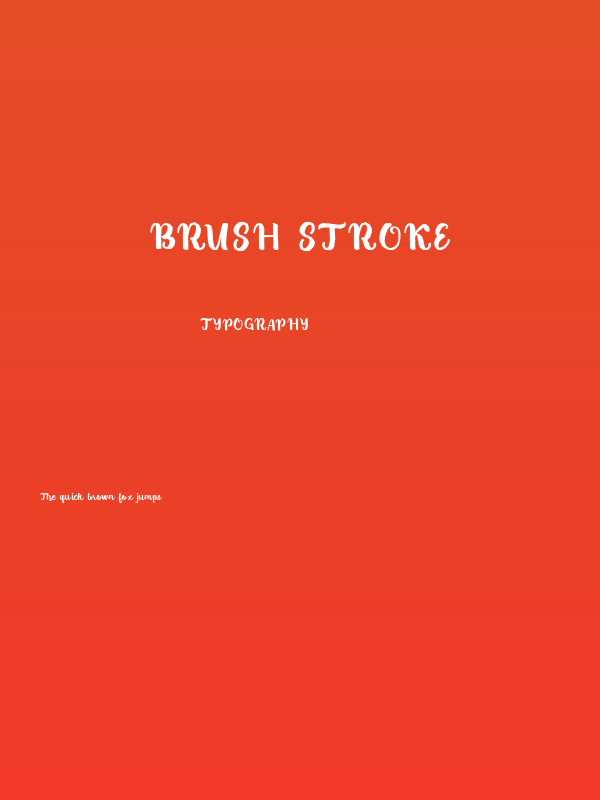Brush Stroke Poster