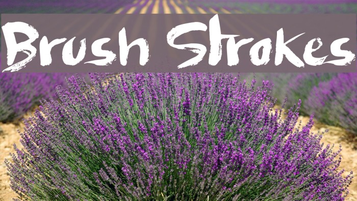 Brush Strokes Font examples