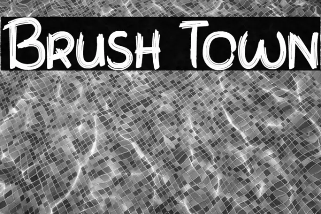 Brush Town Font examples