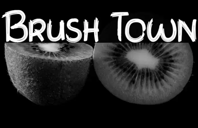 Brush Town Font examples