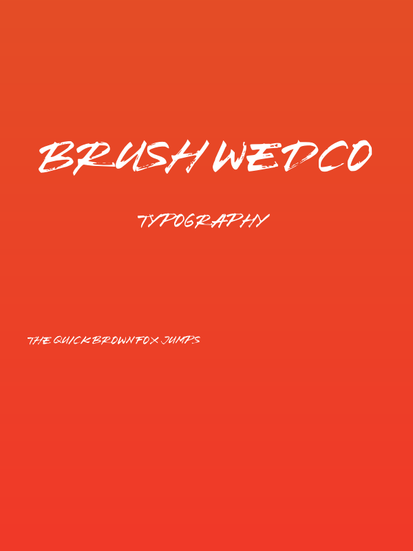 Brush Wedco Poster