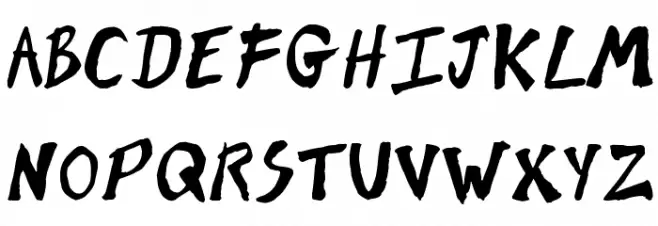 Brush of Kent Шрифта ВЕРХНИЙ