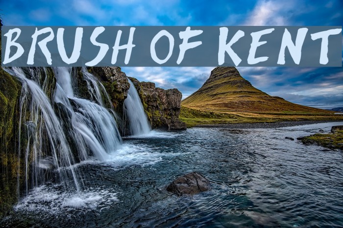 Brush of Kent Font examples