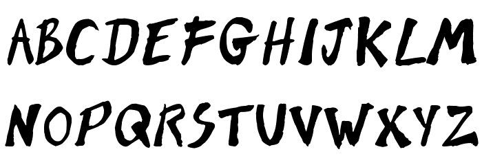 Brush of Kent Font LOWERCASE