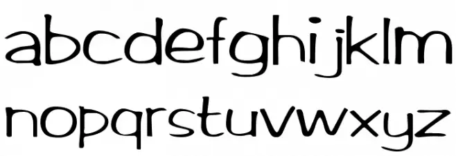 BrushArt Schriftart Kleinbuchstaben