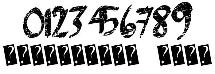 BrushGrunge Font OTHER CHARS