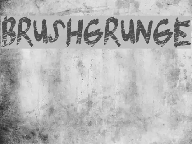 BrushGrunge Font examples