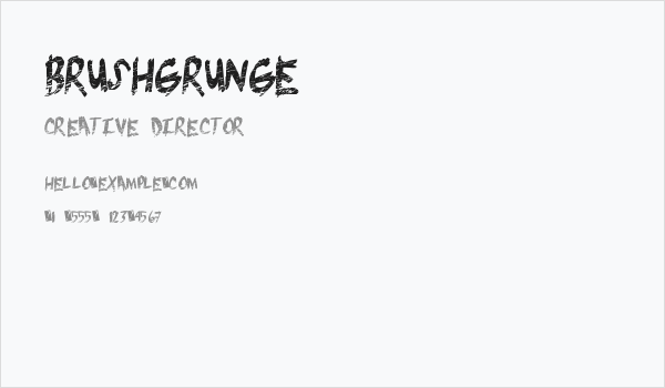 BrushGrunge Business Card