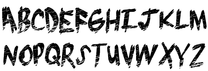 BrushGrunge Font LOWERCASE