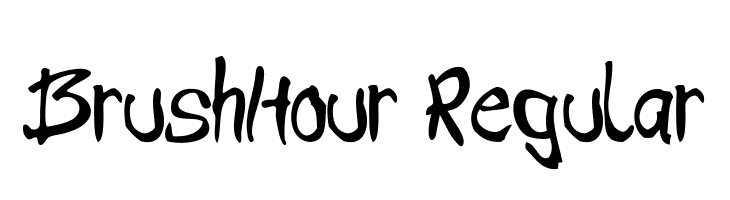 BrushHour-Regular फ़ॉन्ट