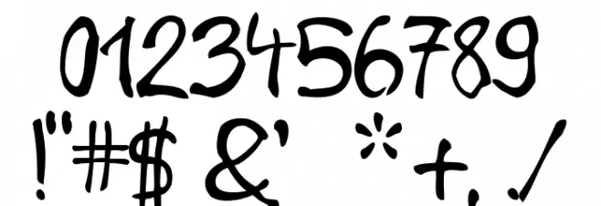 BrushHour-Regular Font OTHER CHARS